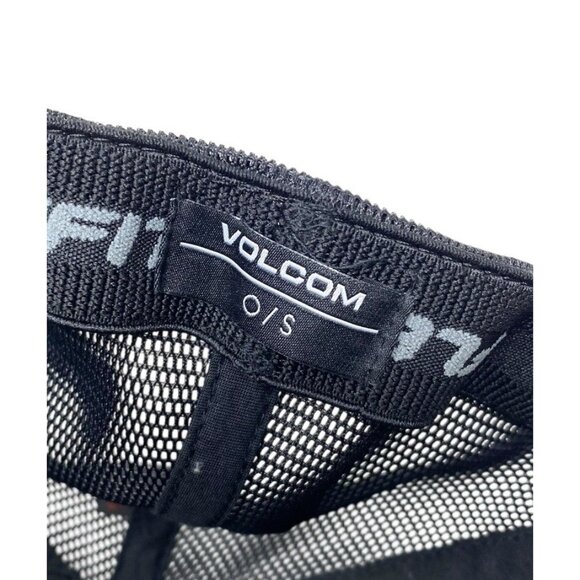 Volcom Stone Hawaii Surf‎ Logo Flex Fit Hat Black Small-medium Cap Surfer Skater - Picture 6 of 6